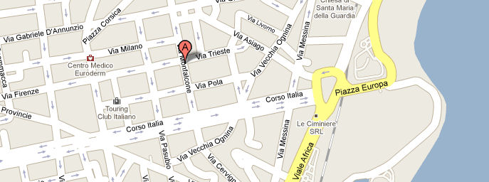Mappa per raggiungere lo studio